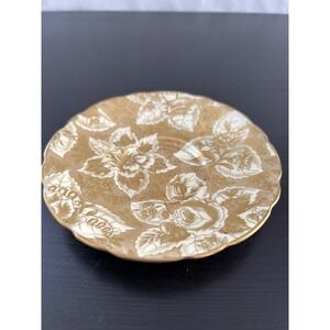 Royal Stafford Tapestry Saucer Bone China Gold Floral Made in England Vintage